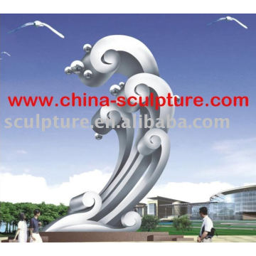 Large Modern Famous Stainless steel Sculpture for Garden decoration